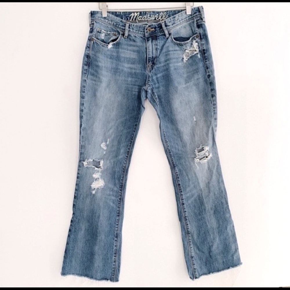 Madewell boot legger distressed jeans size 30x34 for men